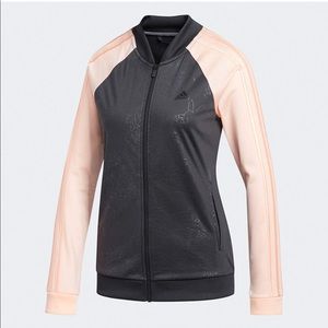 Adidas Floral Embossed Track Jacket | S